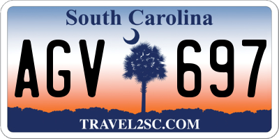 SC license plate AGV697