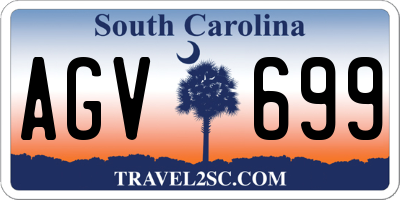 SC license plate AGV699