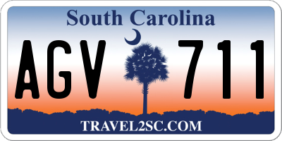 SC license plate AGV711