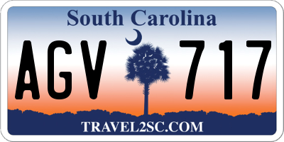 SC license plate AGV717