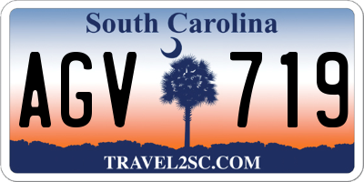 SC license plate AGV719