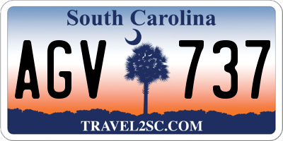 SC license plate AGV737