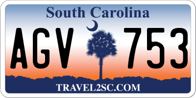 SC license plate AGV753