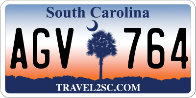 SC license plate AGV764