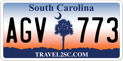 SC license plate AGV773