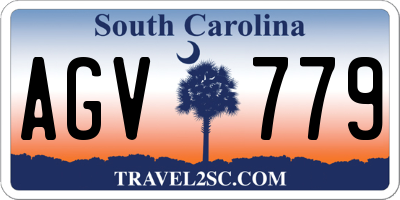 SC license plate AGV779