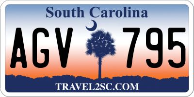 SC license plate AGV795