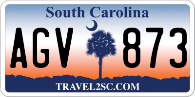 SC license plate AGV873