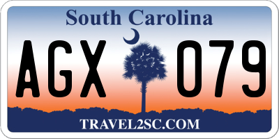 SC license plate AGX079