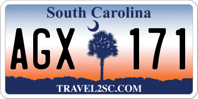SC license plate AGX171