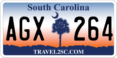 SC license plate AGX264