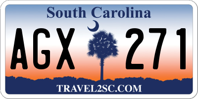 SC license plate AGX271