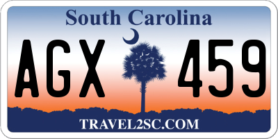 SC license plate AGX459