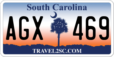 SC license plate AGX469
