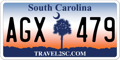 SC license plate AGX479