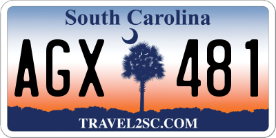 SC license plate AGX481