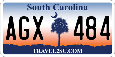 SC license plate AGX484