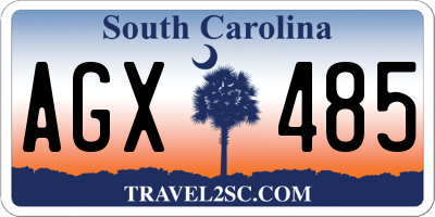 SC license plate AGX485