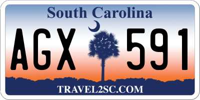 SC license plate AGX591
