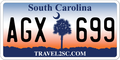 SC license plate AGX699