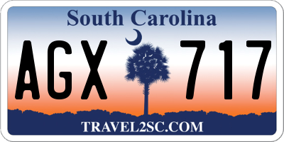 SC license plate AGX717