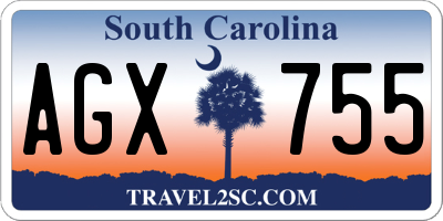 SC license plate AGX755