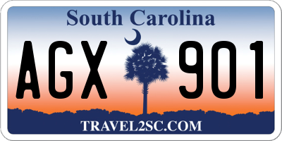 SC license plate AGX901