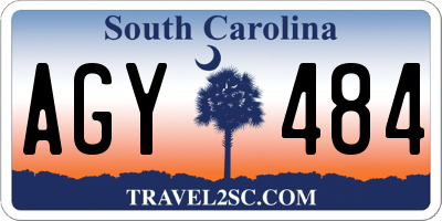 SC license plate AGY484
