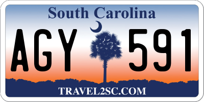 SC license plate AGY591