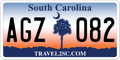 SC license plate AGZ082