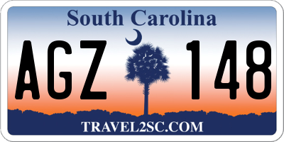SC license plate AGZ148