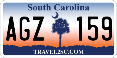 SC license plate AGZ159