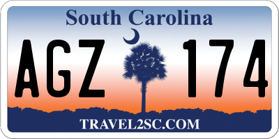SC license plate AGZ174