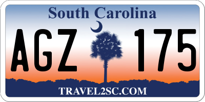 SC license plate AGZ175