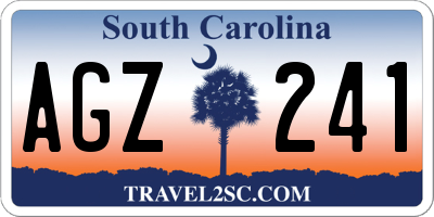 SC license plate AGZ241