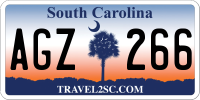SC license plate AGZ266