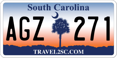 SC license plate AGZ271
