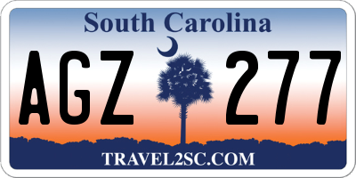 SC license plate AGZ277