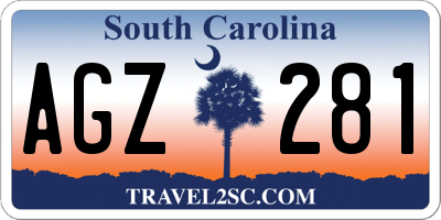 SC license plate AGZ281