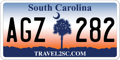 SC license plate AGZ282