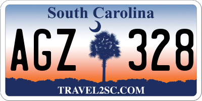 SC license plate AGZ328
