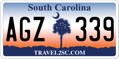 SC license plate AGZ339
