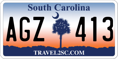 SC license plate AGZ413