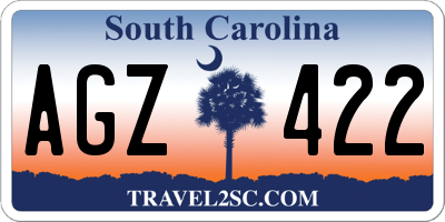 SC license plate AGZ422