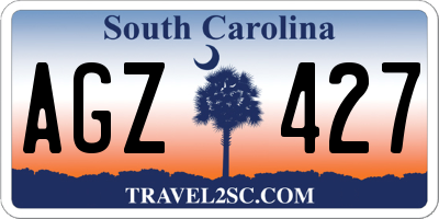 SC license plate AGZ427