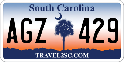SC license plate AGZ429