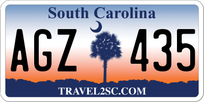 SC license plate AGZ435