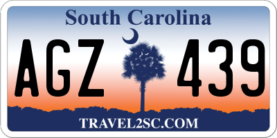 SC license plate AGZ439