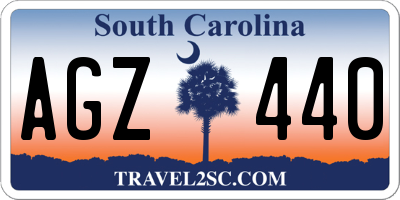 SC license plate AGZ440