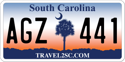SC license plate AGZ441